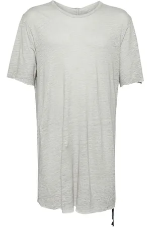 ISAAC SELLAM EXPERIENCE T-shirt i hør med læder-rem