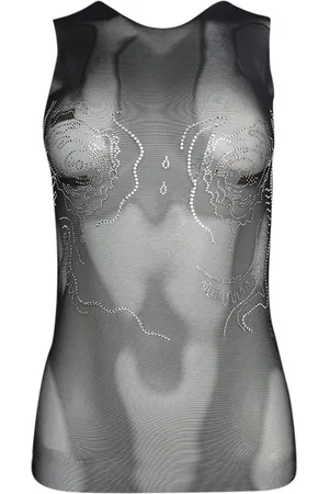 DI PETSA Gennemsigtig Venus Shell tanktop