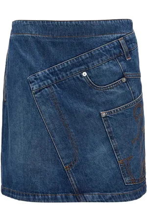 J.W.Anderson Kort snoet nederdel i denim
