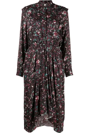 Marant Etoile Okleya kjole med blomstertryk