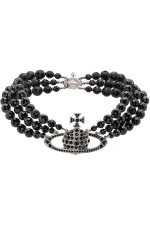 Vivienne Westwood Messaline Orb choker-halskæde med tre rækker