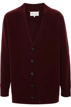 Maison Margiela Forvasket cardigan i uld