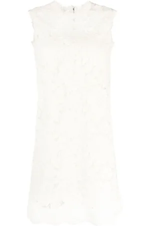 Dolce & Gabbana ærmeløs shift-kjole med blonder