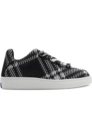 Burberry Ternede box-sneakers i strik