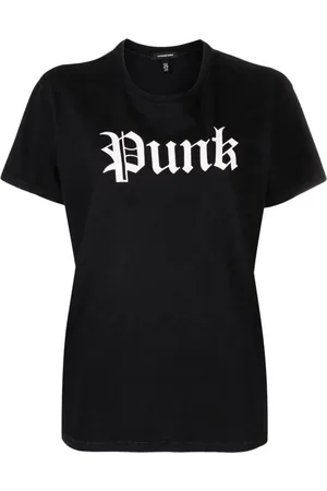 R13 T-shirt med punk-tryk