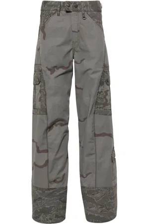 Marine Serre Regenerated Camo cargo-bukser