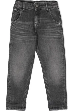 Calvin Klein Cropped Barrel jeans med lige ben