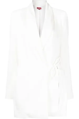 Staud Everly blazer med bindelukning