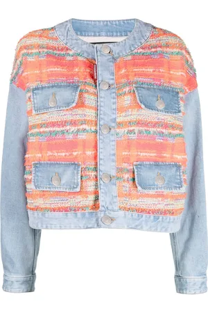 Dsquared2 Tilpasset denimjakke med knapper og paneler