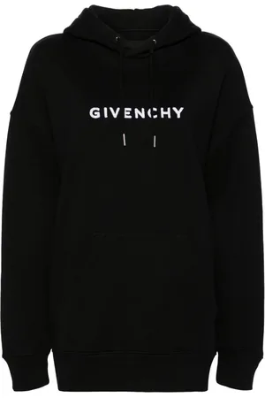 Givenchy Hættetrøje med logo og flock-tekstur