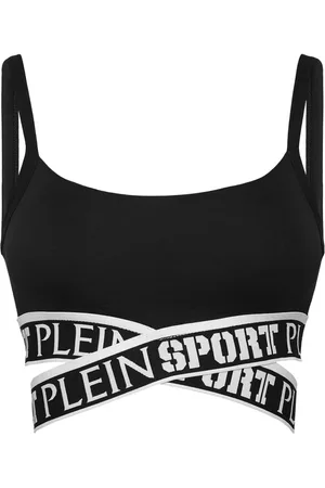 Philipp Plein Cropped top med logobånd