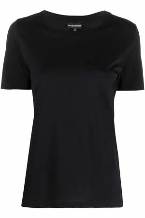 Emporio Armani Ensfarvet T-shirt