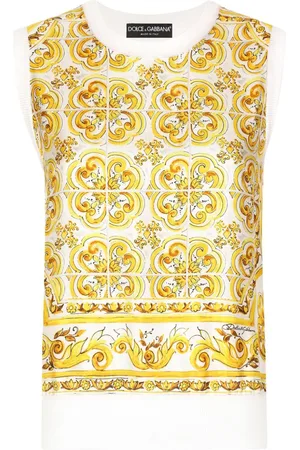 Dolce & Gabbana ærmeløs Majolica sweater