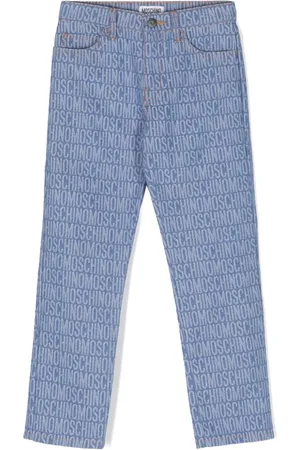 Moschino Jeans med lige ben og monogram-jacquard