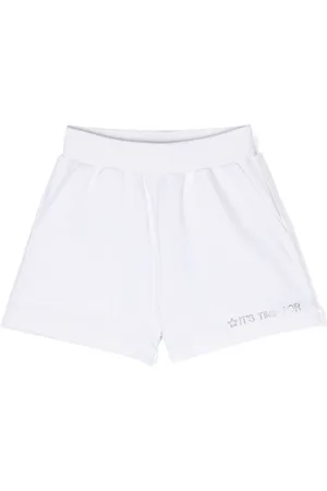 MONNALISA Shorts i jersey tekstur med rhinstenudsmykning