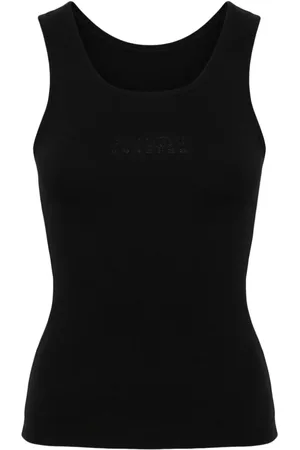 Maison Margiela Top med syet logo