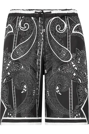 Philipp Plein Silkeshorts med paisleytryk
