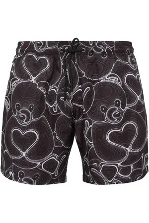 Philipp Plein Badeshorts med bjørnemotiv