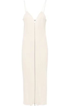 Jil Sander Lang ribstrikket kjole