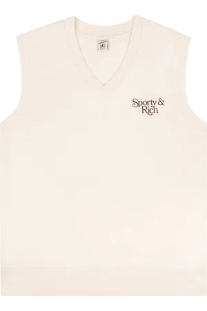 Sporty & Rich Bardot vest med logotryk