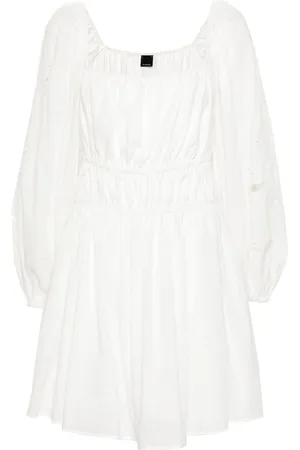 Pinko Kort kjole med broderie-anglaise