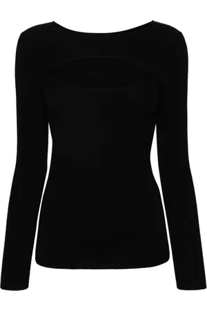 Allude Ribbet top med udskæringer
