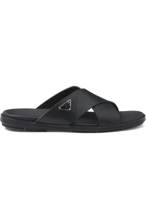 Prada Loafers i lakeret læder med trekantet logo