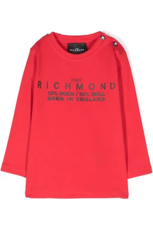 John Richmond T-shirt med logotryk