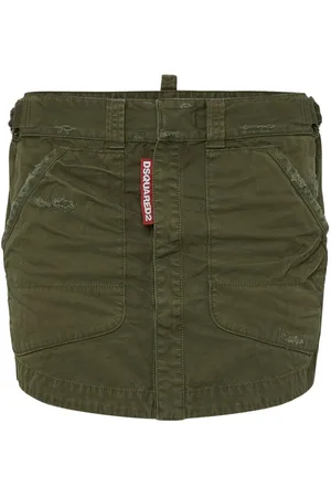 Dsquared2 Kort nederdel med slitageeffekt