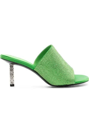 Givenchy G Cube 70mm mules med rhinstenudsmykning
