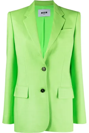 Msgm Tekstureret enkeltradet blazer