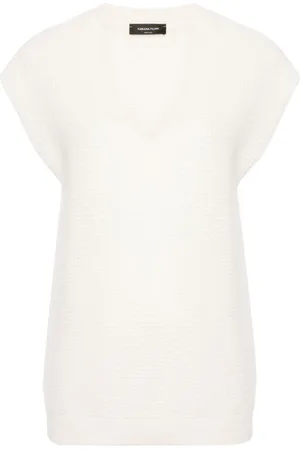 Fabiana Filippi Strikket vest med V-hals
