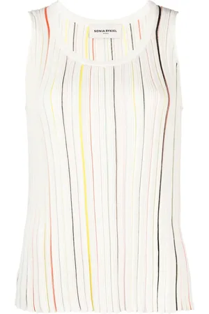 Sonia by Sonia Rykiel Stribet tanktop i bomuldsblanding