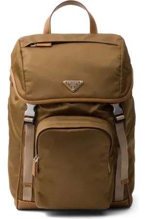 Prada Rygsæk med trekantet logo og spænde