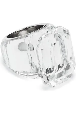 Swarovski Lucent krystalring i sterling sølv med fjer