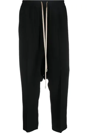 Rick Owens Cropped bukser med sænket skridt