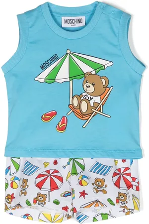 Moschino Shortssæt med illustration-tryk