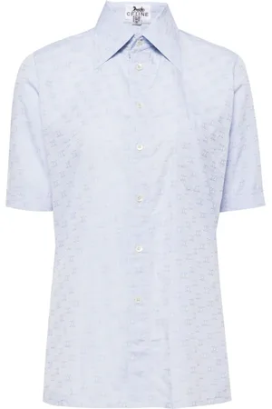 Céline Skjorte i Triomphe-jacquard fra 1990-2000