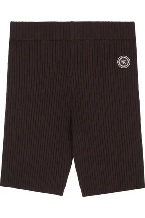 Sporty & Rich Ribbede basketballshorts med logomærke