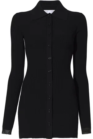 Proenza Schouler Ribstrikket faconsyet cardigan