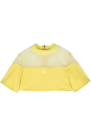 Elisabetta Franchi Cropped top med logoapplikation