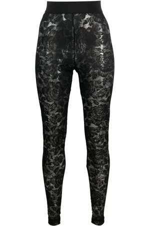 Dolce & Gabbana Body med blomstret blonder og logo i taljen