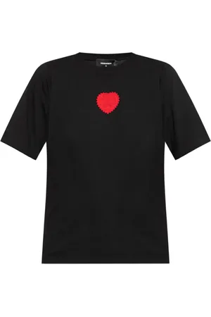 Dsquared2 T-shirt med hjertemærke