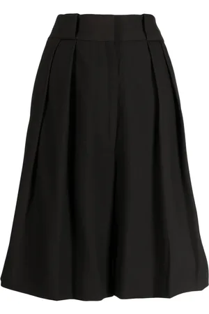 Khaite Plisserede Rillo shorts med brede ben