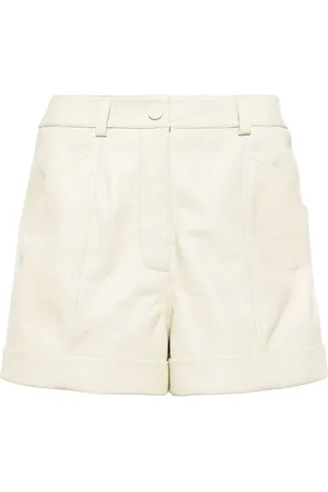 YVES SALOMON Højtaljede lædershorts