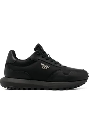 Emporio Armani Sneakers med snøre og logo-vedhæng