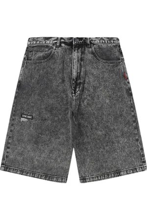 Izzue Denimshorts med logomærke