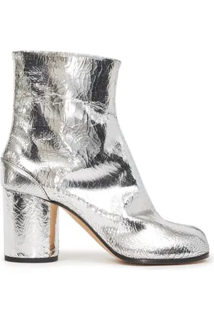 Maison Margiela Tabi 80mm ankelstøvler med spejleffekt