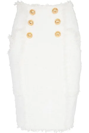 Balmain Pencilnederdel med knappedetalje