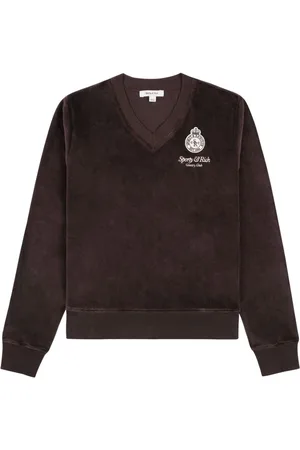 Sporty & Rich Crown sweatshirt i velour